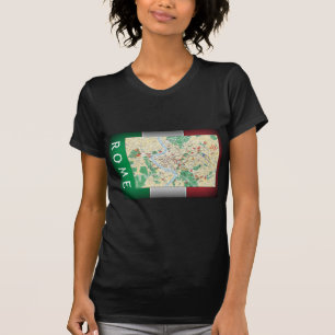 Rome City Map T-Shirt