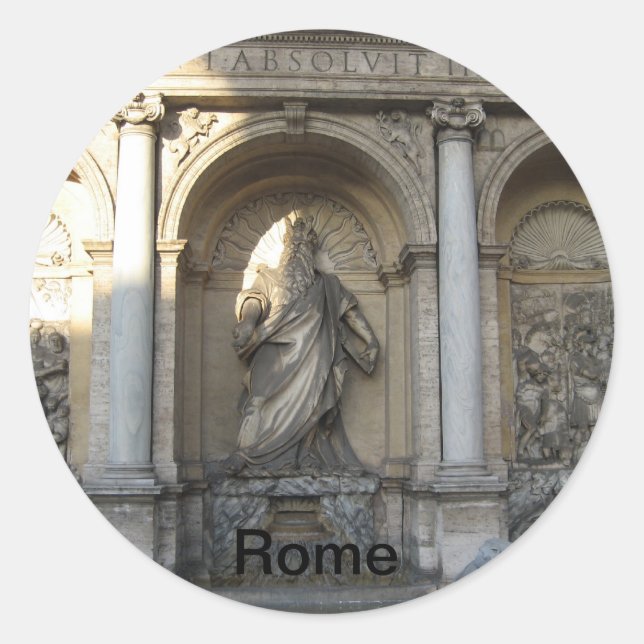 Rome Classic Round Sticker (Front)