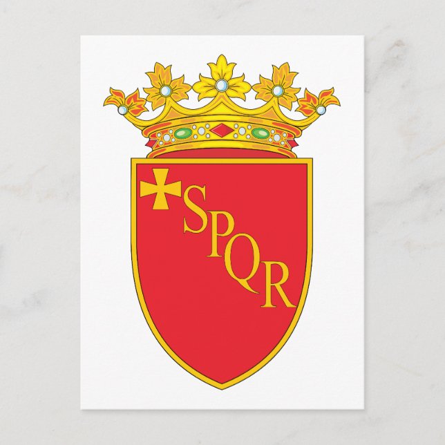 Rome Coat Of Arms Postcard (Front)