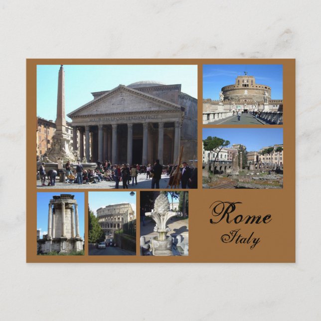 Rome Collage Postcard (Front)