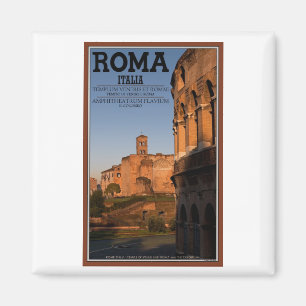 Rome - Colosseum and Temple of Venus Magnet