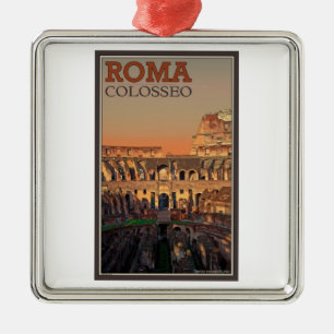 Rome - Colosseum and the Moon Metal Tree Decoration