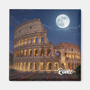 Rome Colosseum at Night Magnet