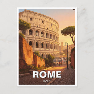 Rome Colosseum Italy Postcard
