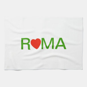 Rome eternal city tea towel
