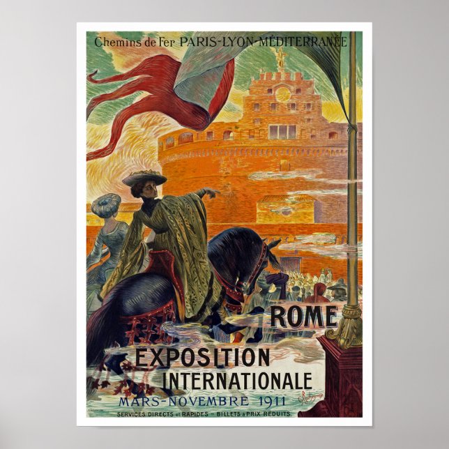 Rome ~ Exposition Internationale 1911 Poster (Front)