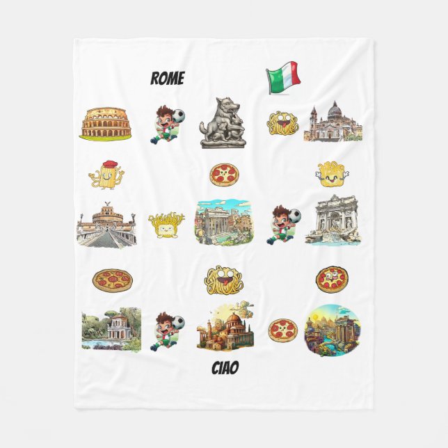 Rome Fleece Blanket (Front)