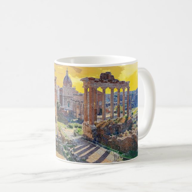 Rome Forum Romanum Architecture Italy #3 Coffee Mug (Front Right)