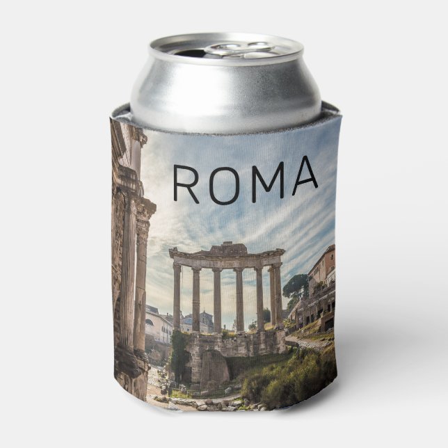 Rome Forum Romanum Italy Holiday Souvenir Can Cooler (Can Front)