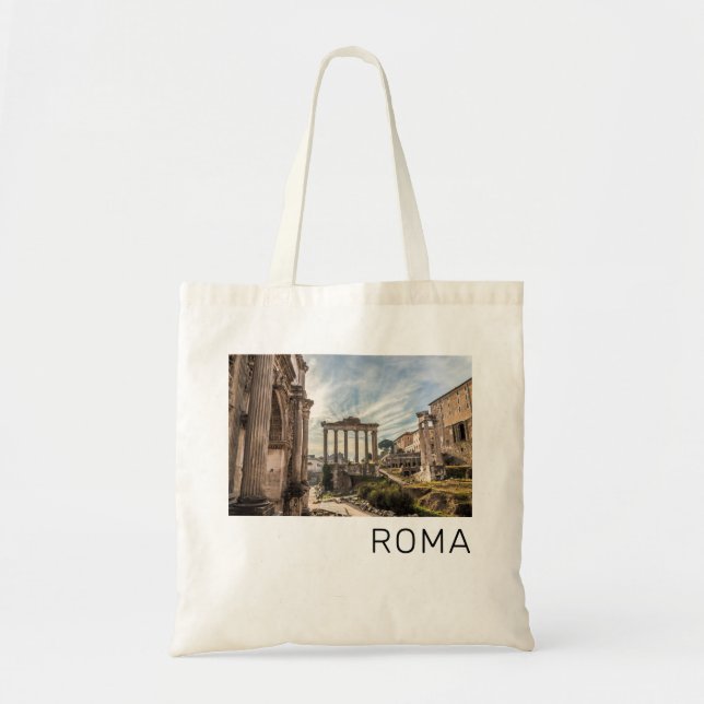 Rome Forum Romanum Italy Holiday Souvenir Tote Bag (Front)