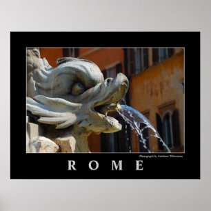 Rome Fountain Poster