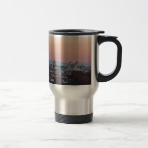 Rome from Gianicolo panorama at sunset Travel Mug