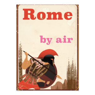 Rome Gladiator air travel poster