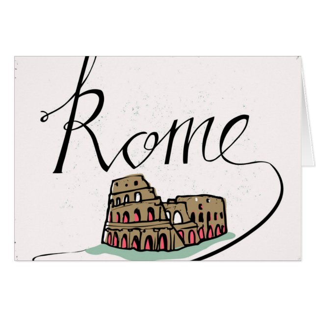 Rome Hand Lettered Design (Front Horizontal)