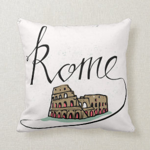 Rome Hand Lettered Design Cushion