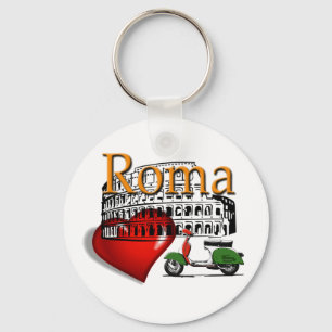 Rome in my Heart Key Ring