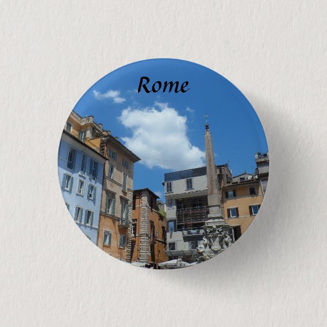 Rome, Italy 3 Cm Round Badge (Front)