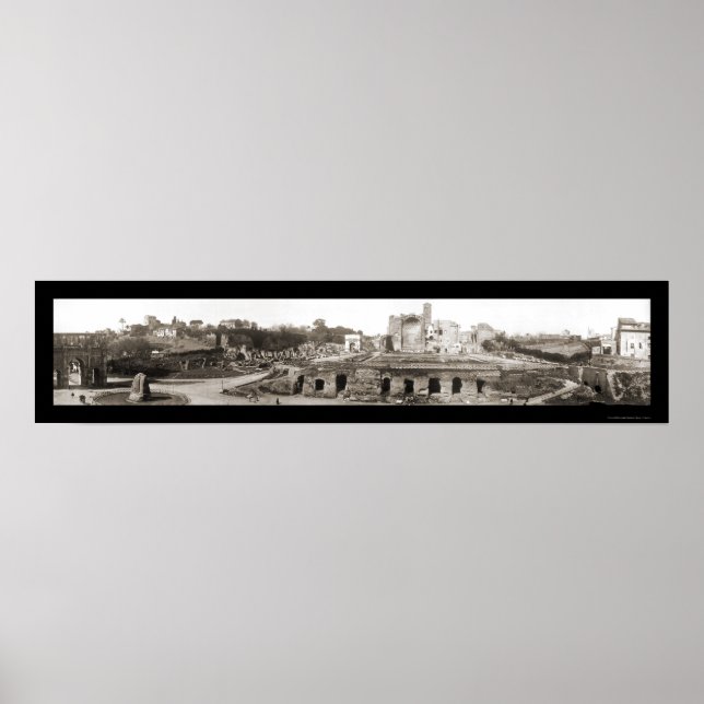 Rome, Italy Arch Photo 1909 Poster (Front)