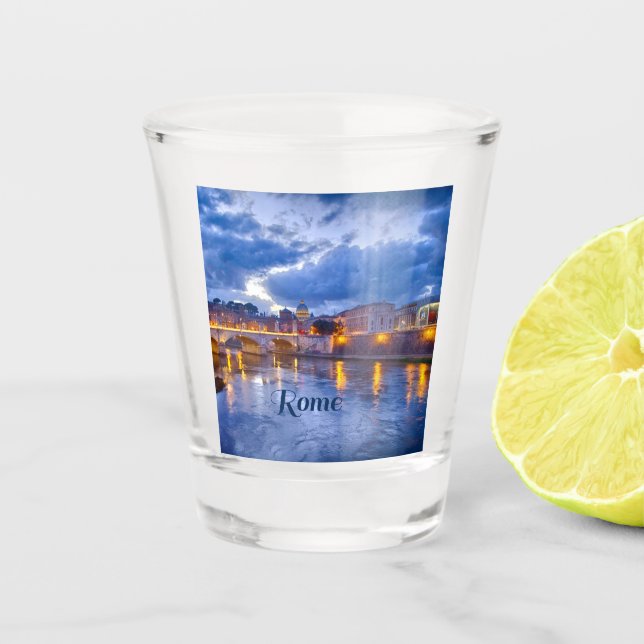 Rome Italy Beautiful Shot Glass (Front)