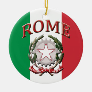 Rome Italy Ceramic Tree Decoration
