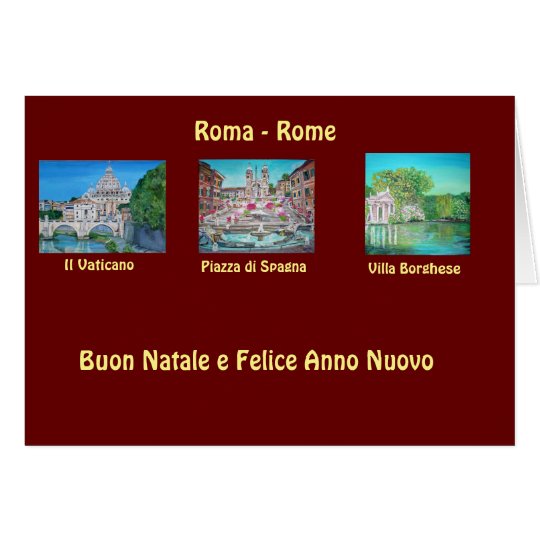 Rome, Italy - Christmas Card