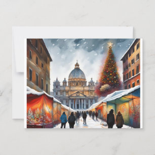 Rome, Italy - Christmas - Winter PostCard