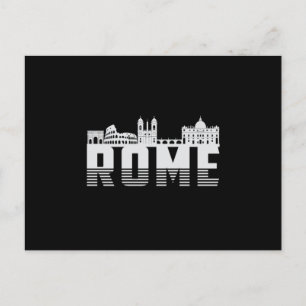 Rome Italy City Skyline Cityscape Funny Gift Postcard