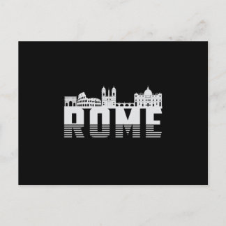 Rome Italy City Skyline Cityscape Funny Gift Postcard