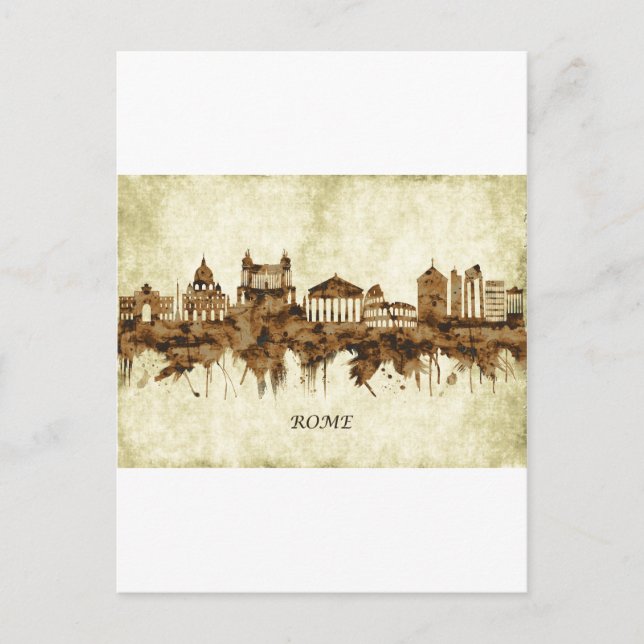 Rome Italy Cityscape Holiday Postcard (Front)