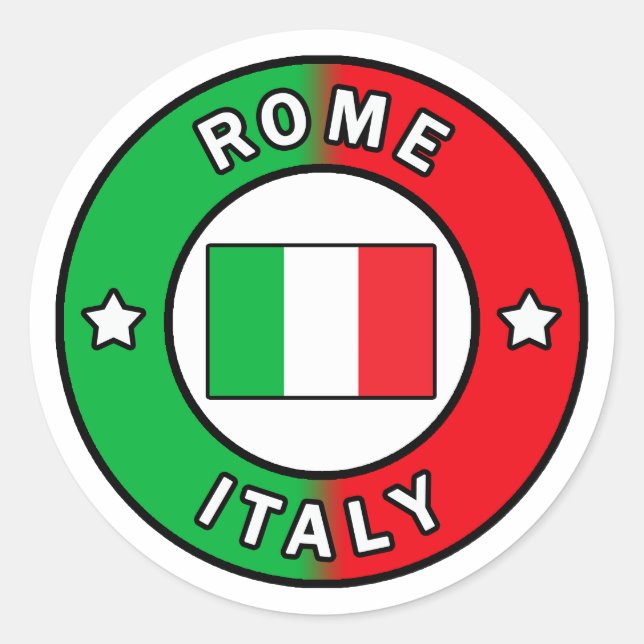 Rome Italy Classic Round Sticker (Front)