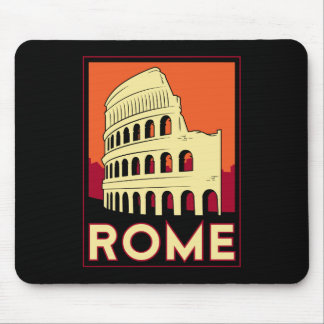 rome italy coliseum europe vintage retro travel mouse mat
