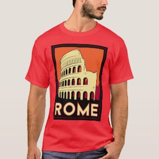 rome italy coliseum europe vintage retro travel T-Shirt