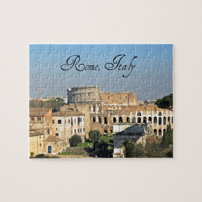 Rome, Italy - Colosseum Jigsaw Puzzle (Horizontal)