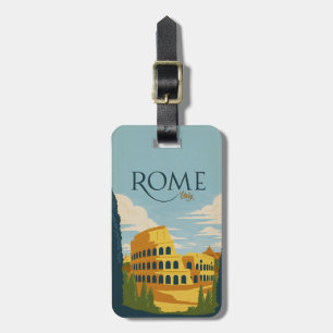 Rome, Italy Colosseum Luggage Tag