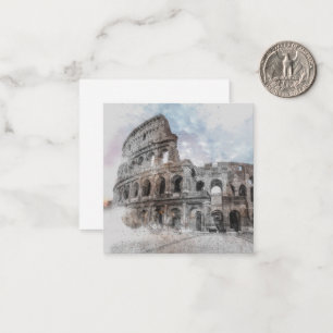 Rome Italy Colosseum Travel Art Vintage Card