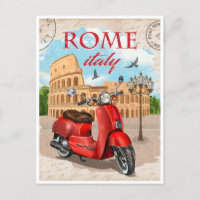 Rome Italy Colosseum Travel Art Vintage city