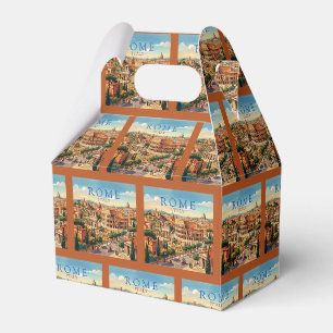 Rome Italy Colosseum Travel Art Vintage Favour Box