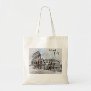 Rome Italy Colosseum Travel Art Vintage Tote Bag