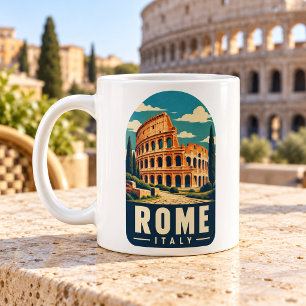 Rome Italy Colosseum Vintage Coffee Mug
