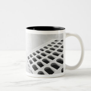 Rome Italy, EUR Palazzo del Lavoro 2 Two-Tone Coffee Mug