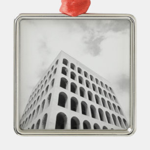 Rome Italy, EUR Palazzo del Lavoro Metal Tree Decoration