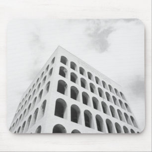 Rome Italy, EUR Palazzo del Lavoro Mouse Mat