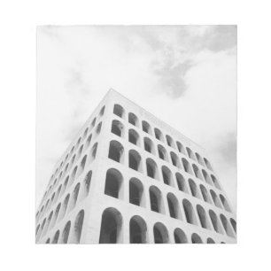 Rome Italy, EUR Palazzo del Lavoro Notepad