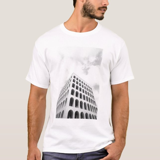 Rome Italy, EUR Palazzo del Lavoro T-Shirt (Front)