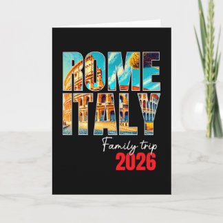 Rome Italy Family Trip 2026 Europe Vacation Coloss Card