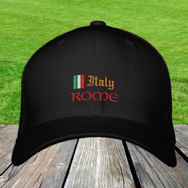 Rome & Italy fashion / Italian Flag Patriots Embroidered Hat (Creator Uploaded)