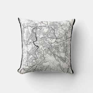 Rome Italy Map Cushion