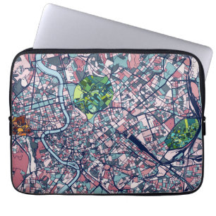Rome Italy Map Laptop Sleeve