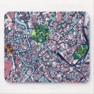 Rome Italy Map Mouse Mat