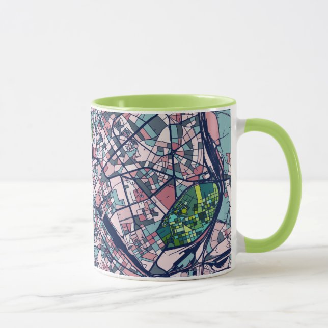 Rome Italy Map Mug (Right)